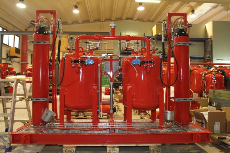 Powder extinguishing systems