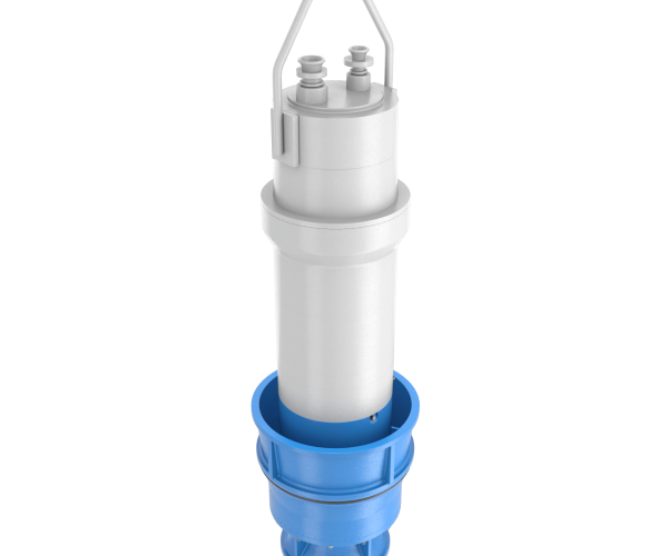 Submersible mixed flow pump